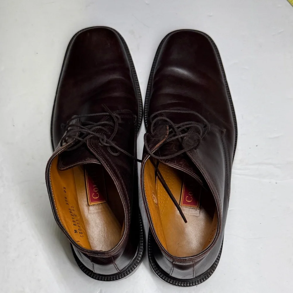 Cole Haan Men's Dark Brown Chukka Boots leather 11 casual office work neutral